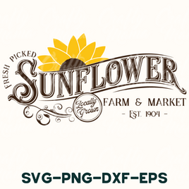 the sunflower farm and market logo