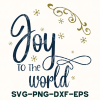 a christmas card with the words joy to the world