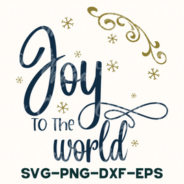 a christmas card with the words joy to the world