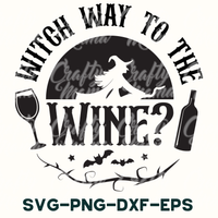 which way to the wine? svg - png - dxf -