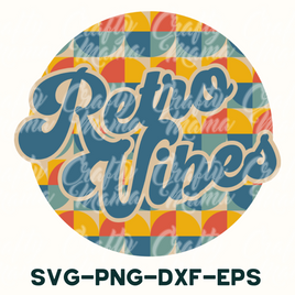 a round logo with the words retro alive on it