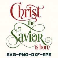 a christmas card with the words christ the savor is born