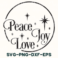 Peace Joy Love Svg