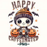 Cute Skeleton Spooky Season Png