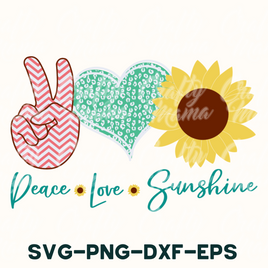 Peace Love Sunshine Svg