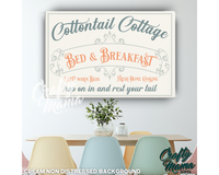 Easter Bed And Breakfast Canvas Sign