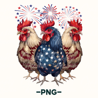 Patriotic Chickens Png