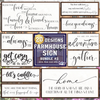 Farmhouse Home Sign Bundle #3