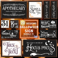 Halloween Farmhouse Sign Bundle #1