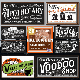 Vintage Halloween Farmhouse Bundle