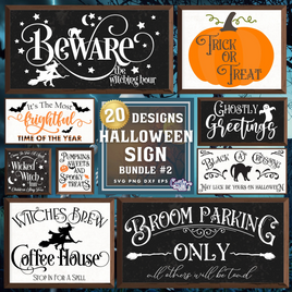 Halloween Farmhouse Sign Bundle #2