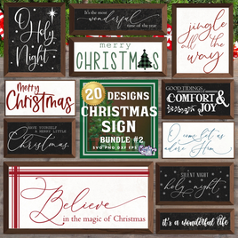 Farmhouse Christmas Sign Bundle #2