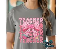 Teacher Valentine Pencil Bow