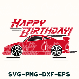 Kids Race Car | Happy Birthday Shirt