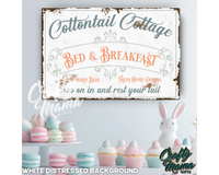 Easter Bed And Breakfast Canvas Sign