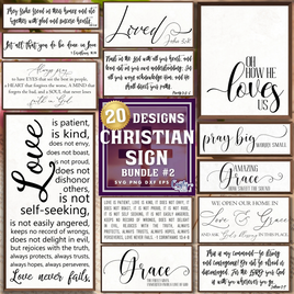 Farmhouse Christian Sign Bundle #2