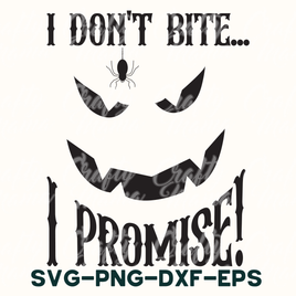 I Don't Bite | Halloween Svg