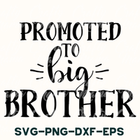 Big Brother Svg, Promoted To Big Brother