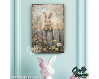 Easter Bunny Canvas Sign