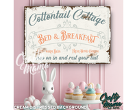 Easter Bed And Breakfast Canvas Sign