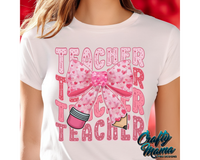 Teacher Valentine Pencil Bow