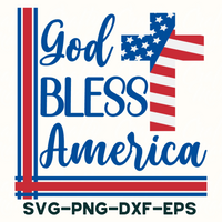 God Bless America Sign Svg