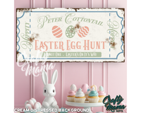 Easter Egg Hunt Ticket Canvas Sign