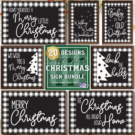 Buffalo Plaid Farmhouse Christmas Bundle