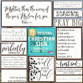 Farmhouse Christian Sign Bundle #3