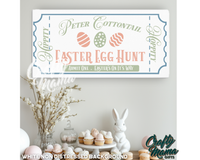 Easter Egg Hunt Ticket Canvas Sign