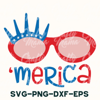 Merica Sunglasses Svg, 4th of July