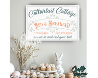 Easter Bed And Breakfast Canvas Sign