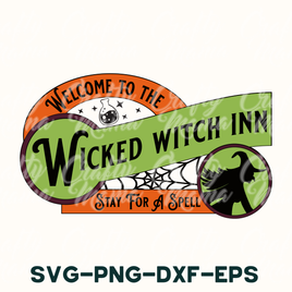 Wicked Witch Inn, Vintage Farmhouse Sign