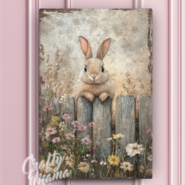 Easter Bunny Canvas Sign