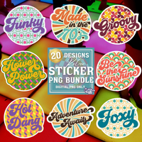 Retro Vibes Stickers