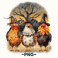 Halloween Spooky Chickens Png