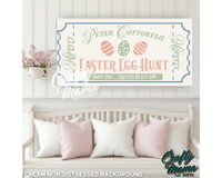 Easter Egg Hunt Ticket Canvas Sign