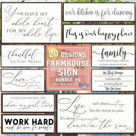 Farmhouse Home Sign Bundle #5