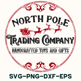 the north pole trading company logo