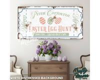 Easter Egg Hunt Ticket Canvas Sign