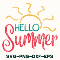 Summer Svg, Hello Summer