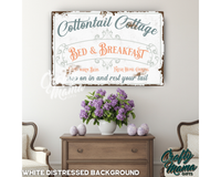 Easter Bed And Breakfast Canvas Sign