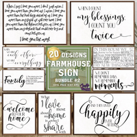 Farmhouse Home Sign Bundle #2