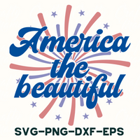 America The Beautiful Sign Svg