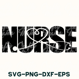 Nurse Svg, Nurse Heart Stethoscope