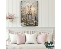 Easter Bunny Canvas Sign