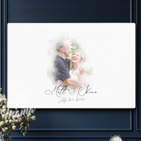 Wedding Guestbook Canvas Sign