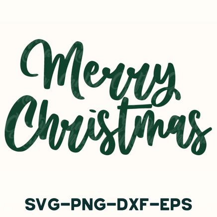 merry christmas svg - dxf - eps