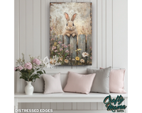 Easter Bunny Canvas Sign