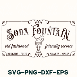 Soda Fountain Svg File